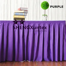 5 шт скатерть из полиэстера \ свадебный стол юбка ing-фиолетовый цвет