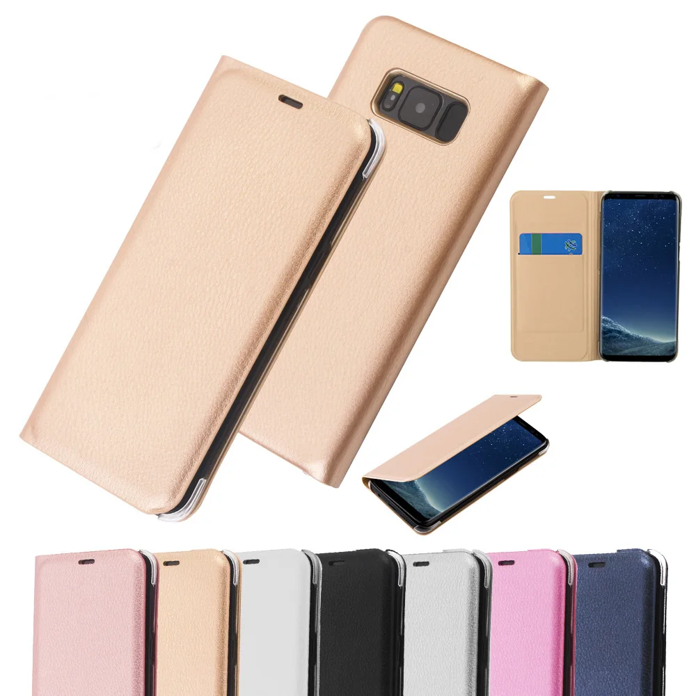 Роскошный оригинальный кожаный чехол книжка Smaung Glaxy A5 A7 A8 2018 J3 J5 J7 2017 J2 Prime J1 2016 S7 Eege