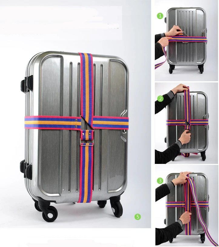 Luggage Straps Bag Adjustable Belt GLORY ART 1 Pack Suitcase Straps Soccer Prints Fashion Durable Travel Bag Accessories