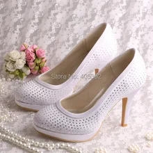Wedopus Custom Handmade Dropshipping Women Wedding Shoes Crystal High Heeled Size 4-10
