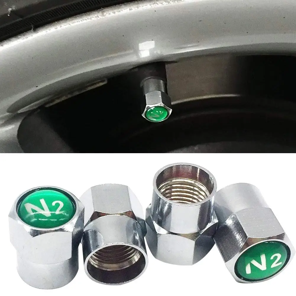 

4Pcs Chrome Metal Car Motorcycle Wheel Tire Tyre Valve Stem Caps N2 Dust Cover Dust Cover