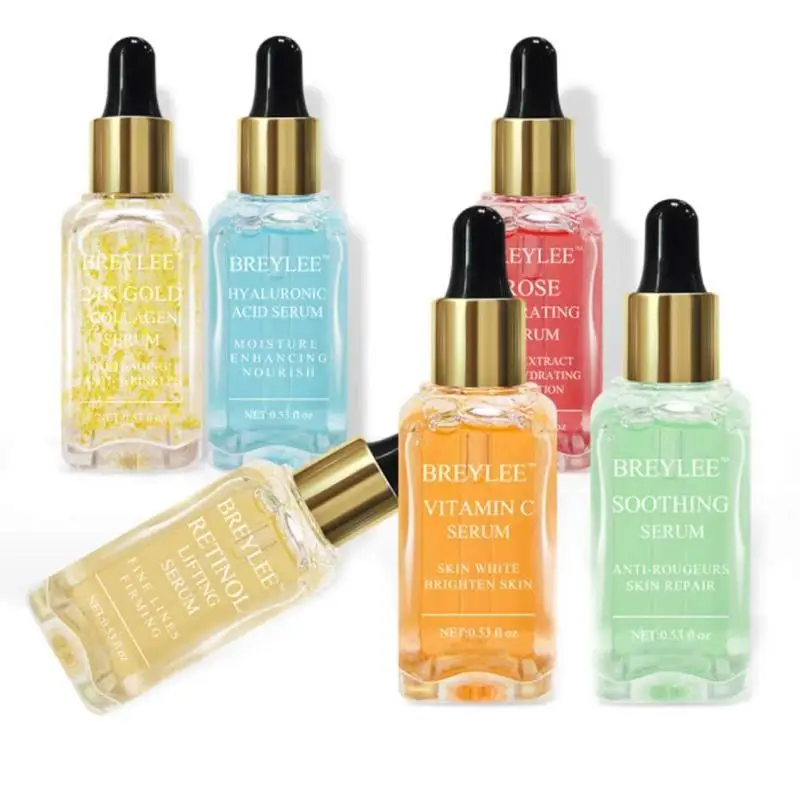 

50g Serum Series Hyaluronic Acid Rose Nourishing Vitamin C Whitening 24k Gold Firming Soothing Repair Face Care Essence 1pcs