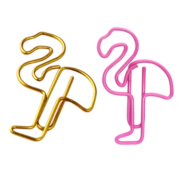 

FangNymph Beautiful Metal Material Bookmarks for Book Stationery Flamingo Bookmark Planner Paper Clip School Office Supplies