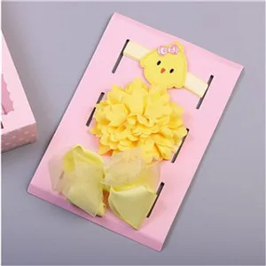 Yellow Модная детская Милая комбинированная повязка для волос BB Кружевная повязка на голову для девочек детские милые аксессуары для волос - Цвет: Yellow