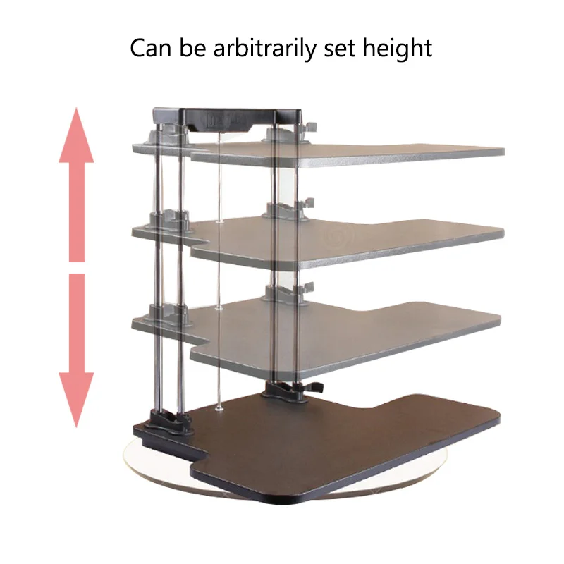 3 Слои творческих компьютерный стол держатель легко регулируемая высота стоял Рабочий стол Тетрадь ноутбук сидеть стойка стола с подносом