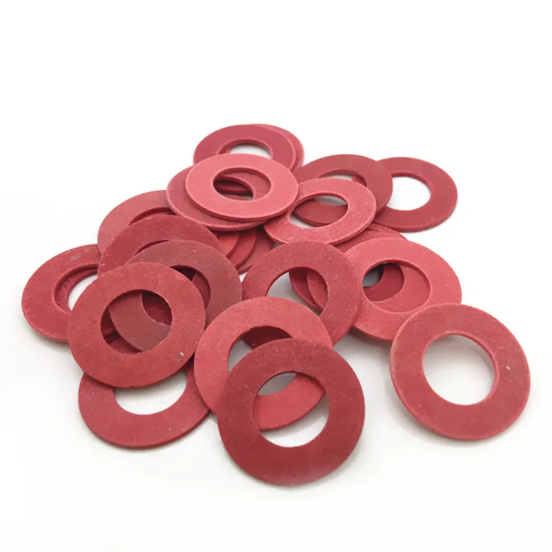 

M2 M2.5 M3 M4 M5 M6 M8 Insulation Washers Flat Pad Red Paper Meson Gasket Ring Insulating Spacers