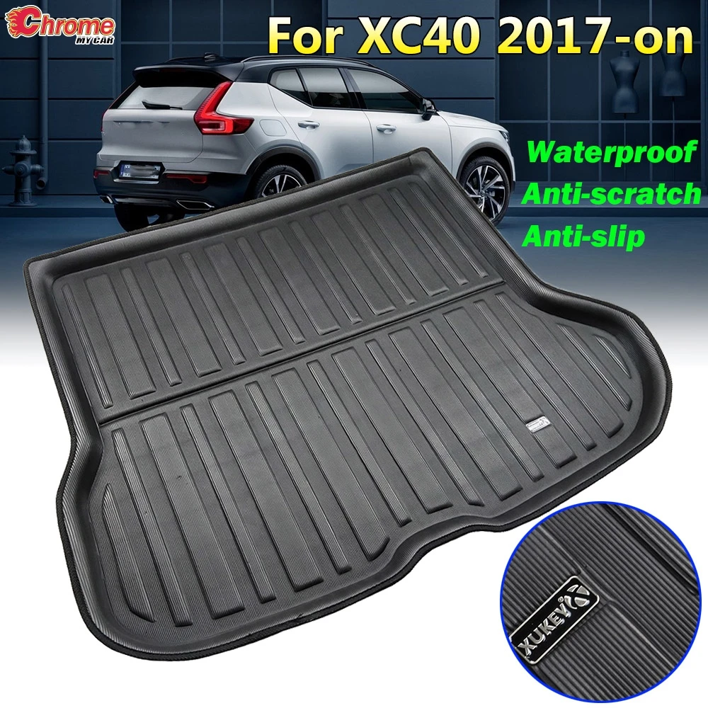 

Boot Liner Tailored Tray Car Rear Trunk Cargo Mat Floor Sheet Carpet Mud Protector Waterproof For Volvo XC40 2020 2019 2018 2017