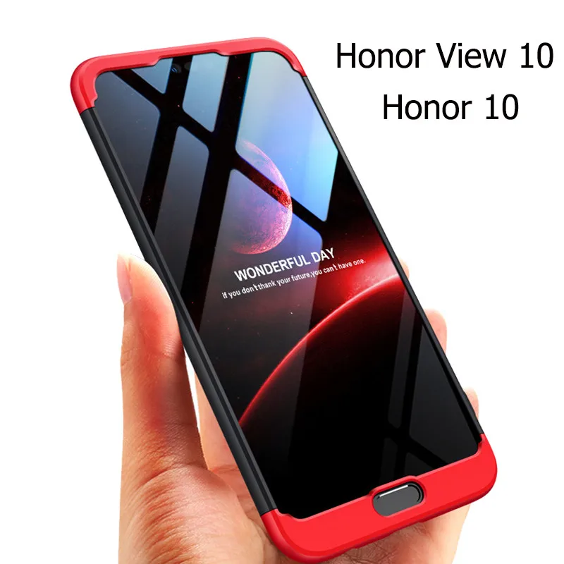 MAODI 3 в 1 пластиковый жесткий 360 полный защитный чехол для huawei Honor 10 анти-шок