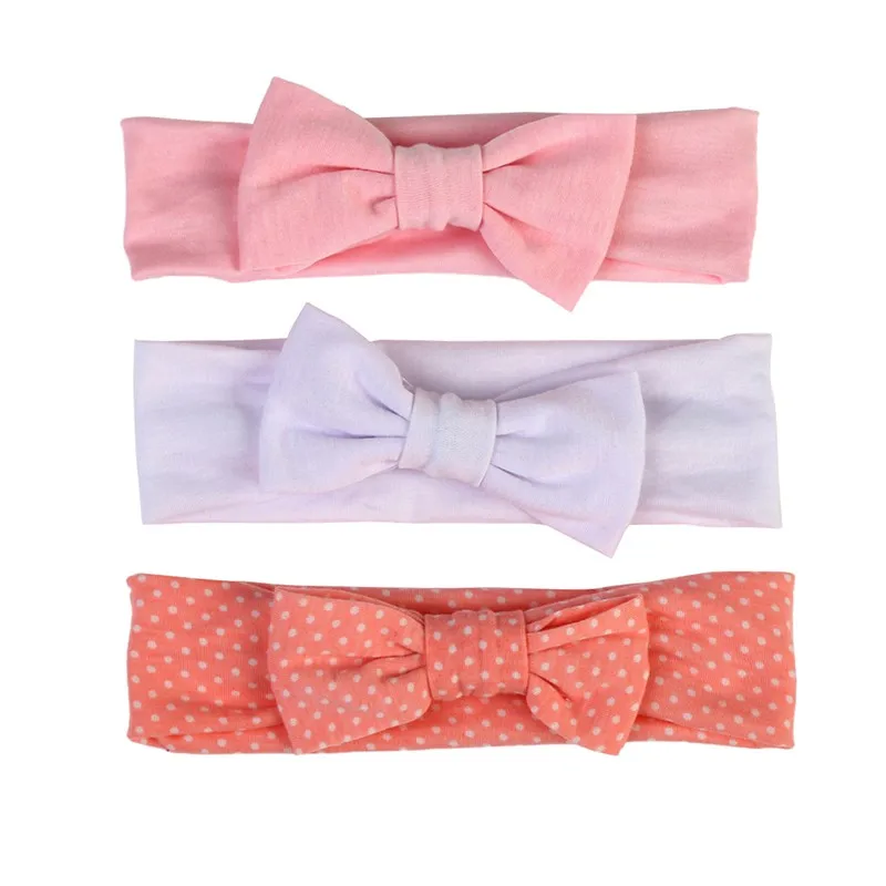 

3PCS New Stretchy Twist Knot Bow Head Wrap Headband Twisted Knotted Cute Hair Band Baby Gifts