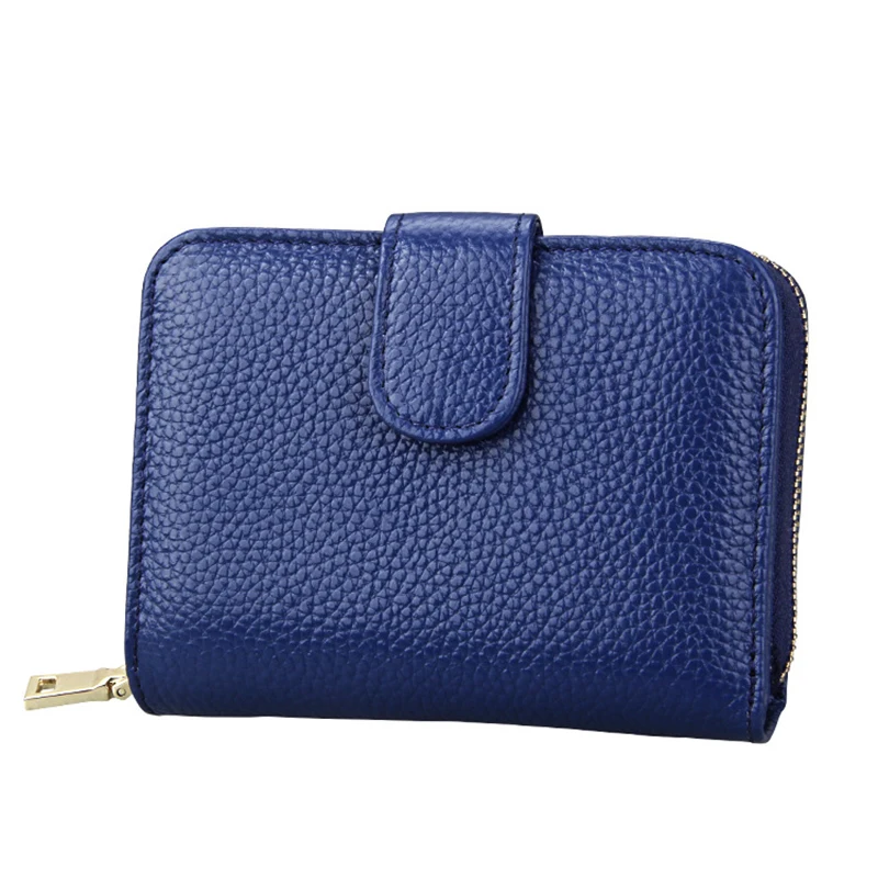 Kopen Echt Leer Vrouwen Portemonnee Hasp Kleine Slanke Coin Pocket Purse Vrouwen Portefeuilles Kaarthouders Luxe Merk Portefeuilles Designer Portemonnee