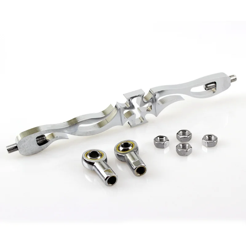 

Motorcycle Aluminum CROSS Round Shift Linkage Rod Shift Link Case For Harley Softail Dyna Wide Glide FL FX FLH Shifter