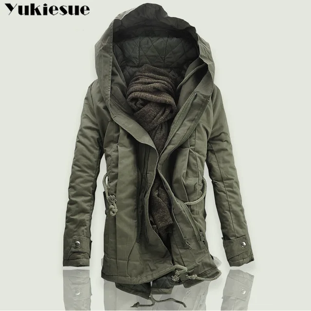 $US $32.00  2018 New Men Padded Parka Cotton Coat Winter Hooded Jacket Mens Fashion large size Coat Thick Warm 