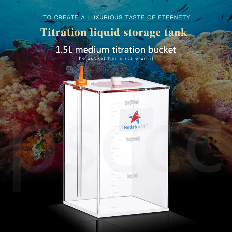 

Liquid storage bucket for dosing pump With scale, 1.5L 10*10*16.5CM