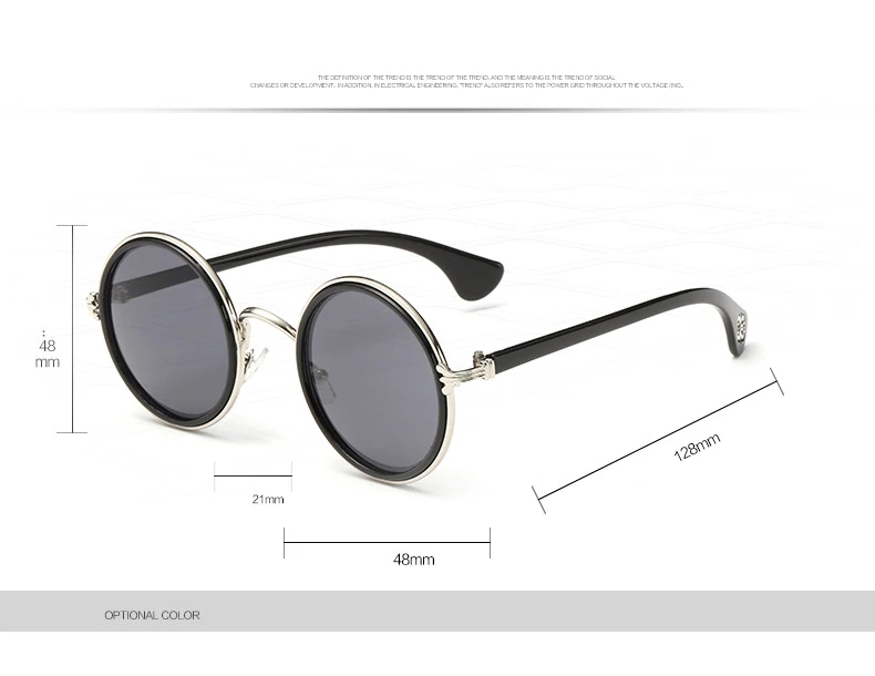 SPLOV новое поступление круглые солнцезащитные очки для мужчин и женщин винтажные цветные солнцезащитные очки Брендовые дизайнерские металлические очки Occhiali Da Sole