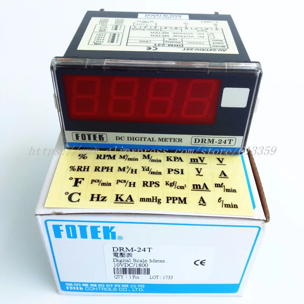 DRM-24T FOTEK DC Цифровой измеритель масштаба и датчик