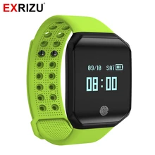 EXRIZU Z66 Bluetooth Smart Band OLED браслет Поддержка сердечного ритма и крови Давление монитор Шагомер Facebook Twitter сообщения