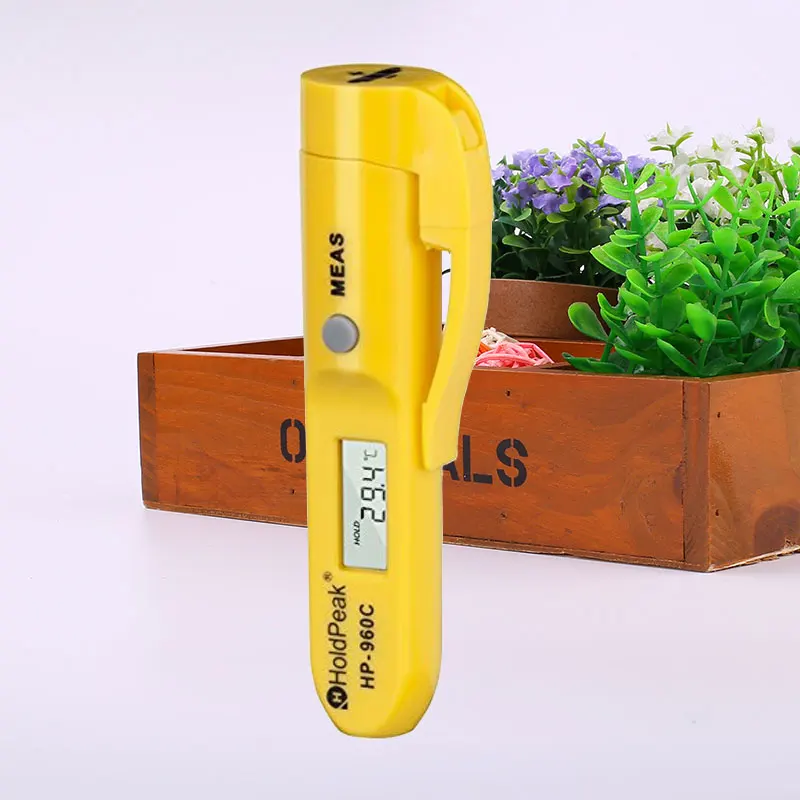 

Mini HP-960C Infrared Thermometer Tester Non Contact Data Hold Pen Type