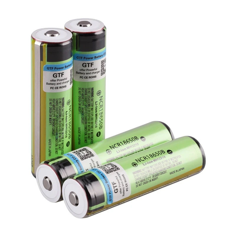 

GTF 3400mAh 100% Original NCR18650B 3.7V 18650 Battery Rechargeable Battery Li-ion Batteries for Flashlight Torch Drop shipping