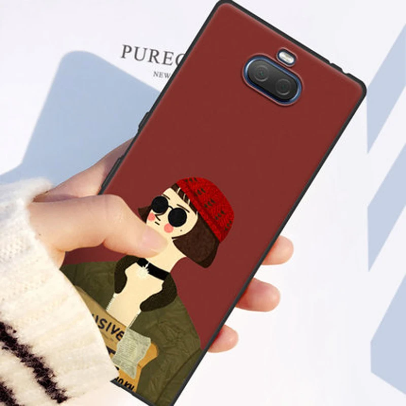 Для sony Xperia 10 Plus чехол задняя крышка окрашенный Леон убийца мультфильм мягкий силиконовый чехол для телефона для sony 10 Plus 10 plus coque shell