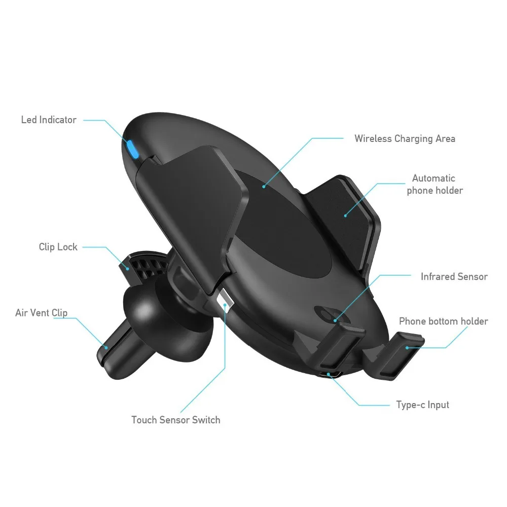 DCAE-Infrared-Sensor-Car-Holder-Automatic-Wireless-Charger-For-iphone-X-8-Plus-For-Samsung0-S8