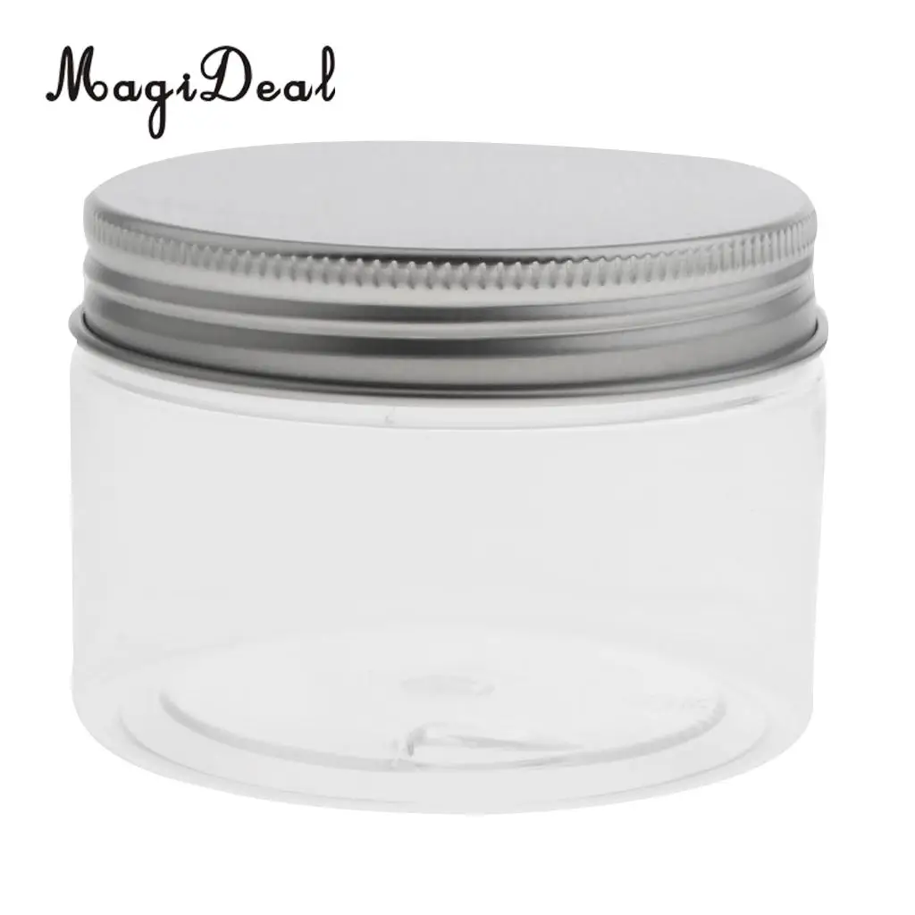 10pcs 30-120ML PET Plastic Empty Cosmetic Container Case with Aluminum Caps Cream Lotion Box Ointments Bottle Makeup Pot Jars
