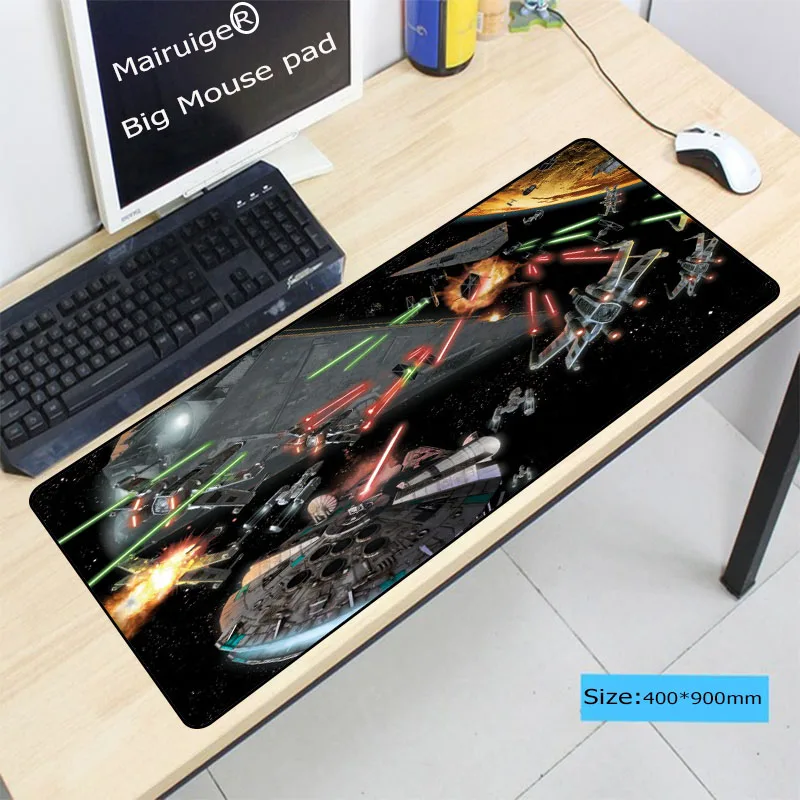  Congsipad Natural Rubber Star War Computer Gaming Darth Vader Print Locking Edge Large Mousepad for