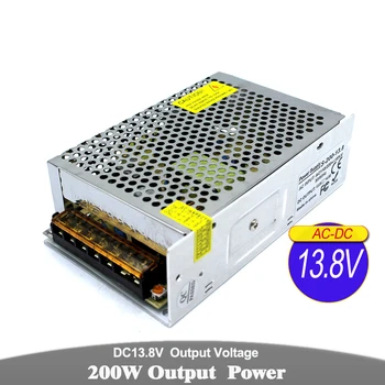 

Single Output 13.8V 200W Power Supply LED Driver Transformers 220V 110V AC DC13.8V Power Source for CCTV camera Stpper CNC Lamp