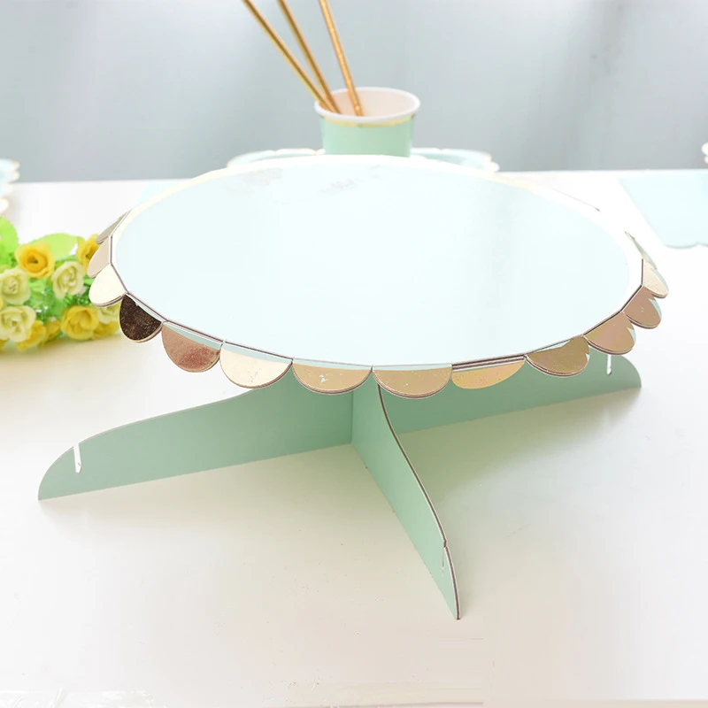 papel sobremesa bolo carrinho coroa cupcake display