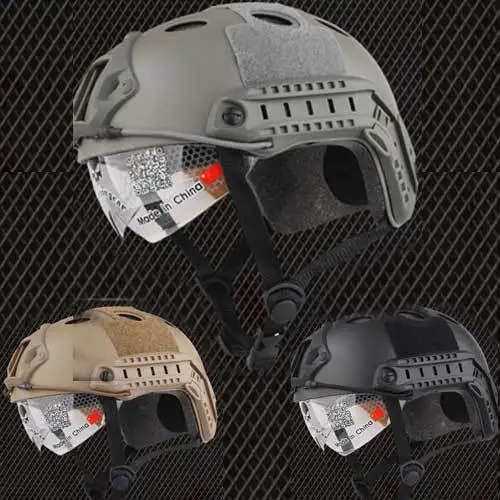  Hot Tactical Fast Helmet with Protective Goggles Pararescue Army Military Tactical Paintball Sport 
