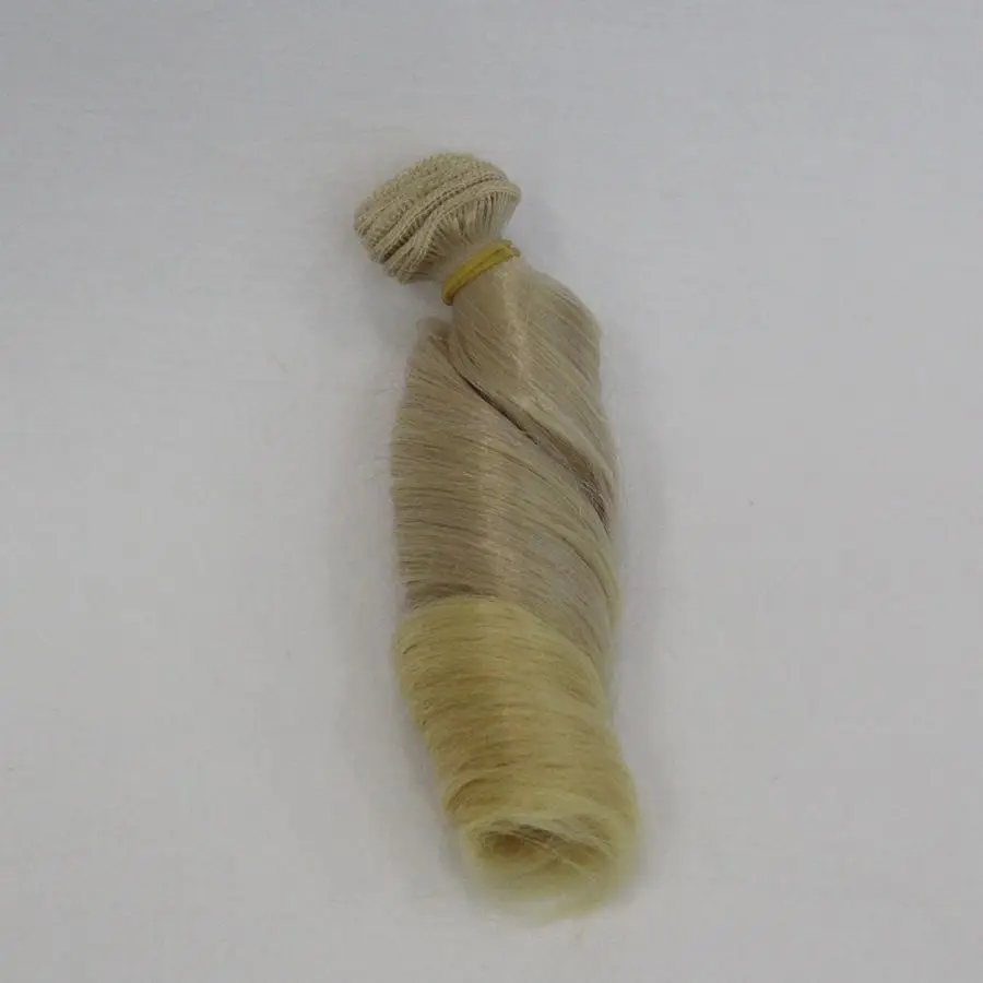 Высокое качество 15 см термостойкие кукольные волосы для 1/3 1/4 1/6 BJD римские кудрявые волосы для русской куклы ручной работы - Цвет: 45