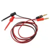 1 Pair 4mm Gold Plated Banana Plug to Test Hook Clip Lead Cable  For Multimeter Tools ► Photo 2/6