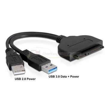

Jimier USB 3.0 to SATA 22P 2 5" Hard Disk Driver Adapter with USB Power Cable