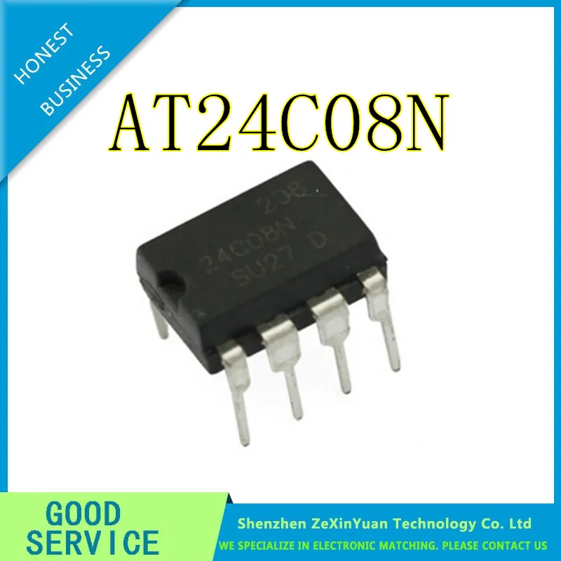 100 шт./лот AT24C08AN AT24C08N AT24C08A AT24C08 DIP-8 NEW IC | Электроника