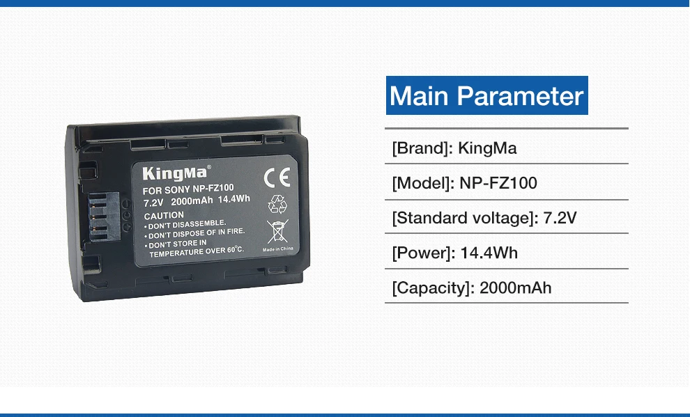 KingMa 2 шт NP-FZ100 батарея+ np fz100 двойной батареи зарядное устройство для SONY ILCE-9 A7m3 a7r3 A9 7RM3 BC-QZ1 микро Одиночная камера