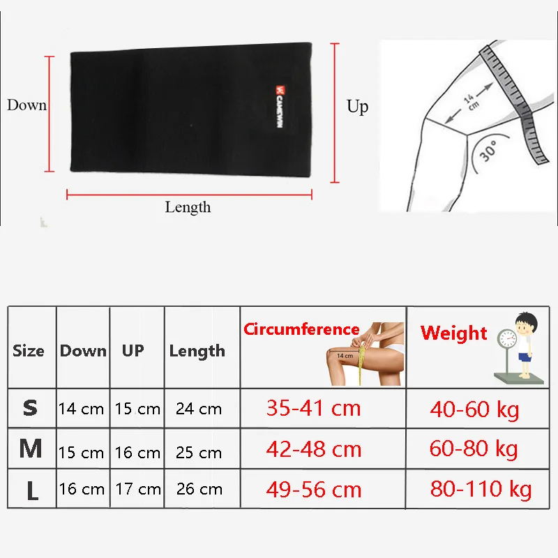 CAMEWIN 1 пара наколенников дышащая эластичность колена протектор для велоспорта баскетбол бадминтон бег бедра поддерживает 1 пара = 2 шт