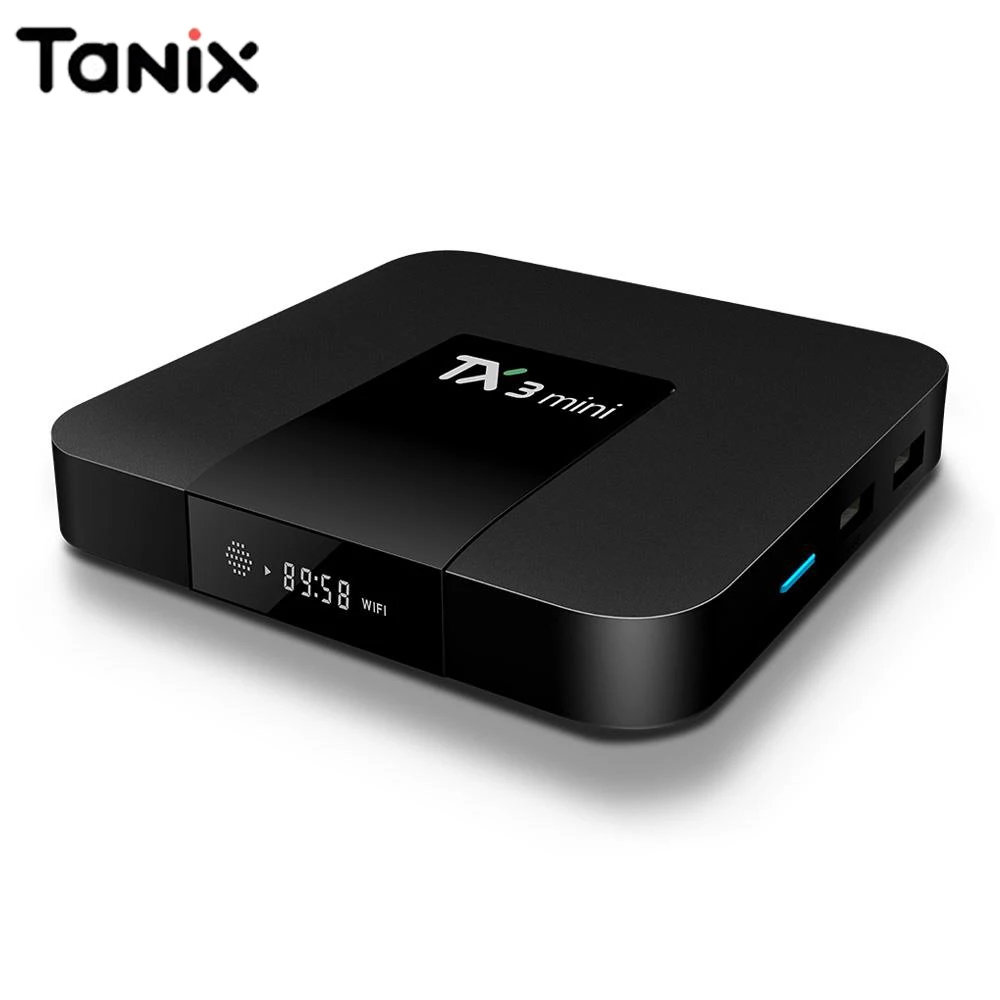 

Tanix TX3 Mini Smart TV Box Android 7.1 S905W Quad-core 2.4GHz WiFi 1/2G 8/16GB Media Player Support 4K Set-top TV Box pk x96