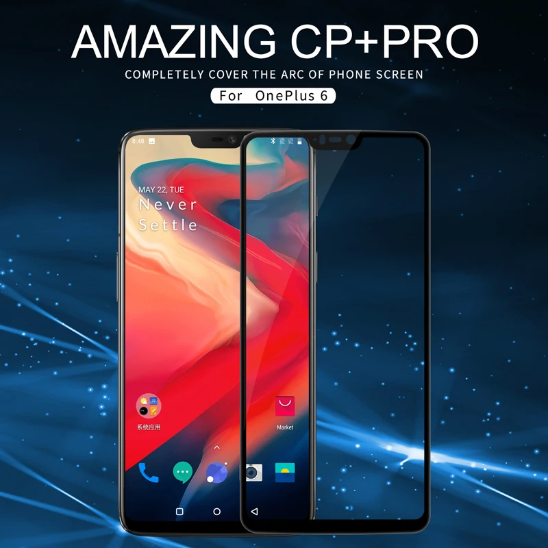 Защита экрана Oneplus 6 NILLKIN CP + Pro закаленное стекло с полным покрытием для One Plus Oneplus6 1
