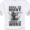 ”Syntynyt metsästämään, pakotettu töihin” T-paita