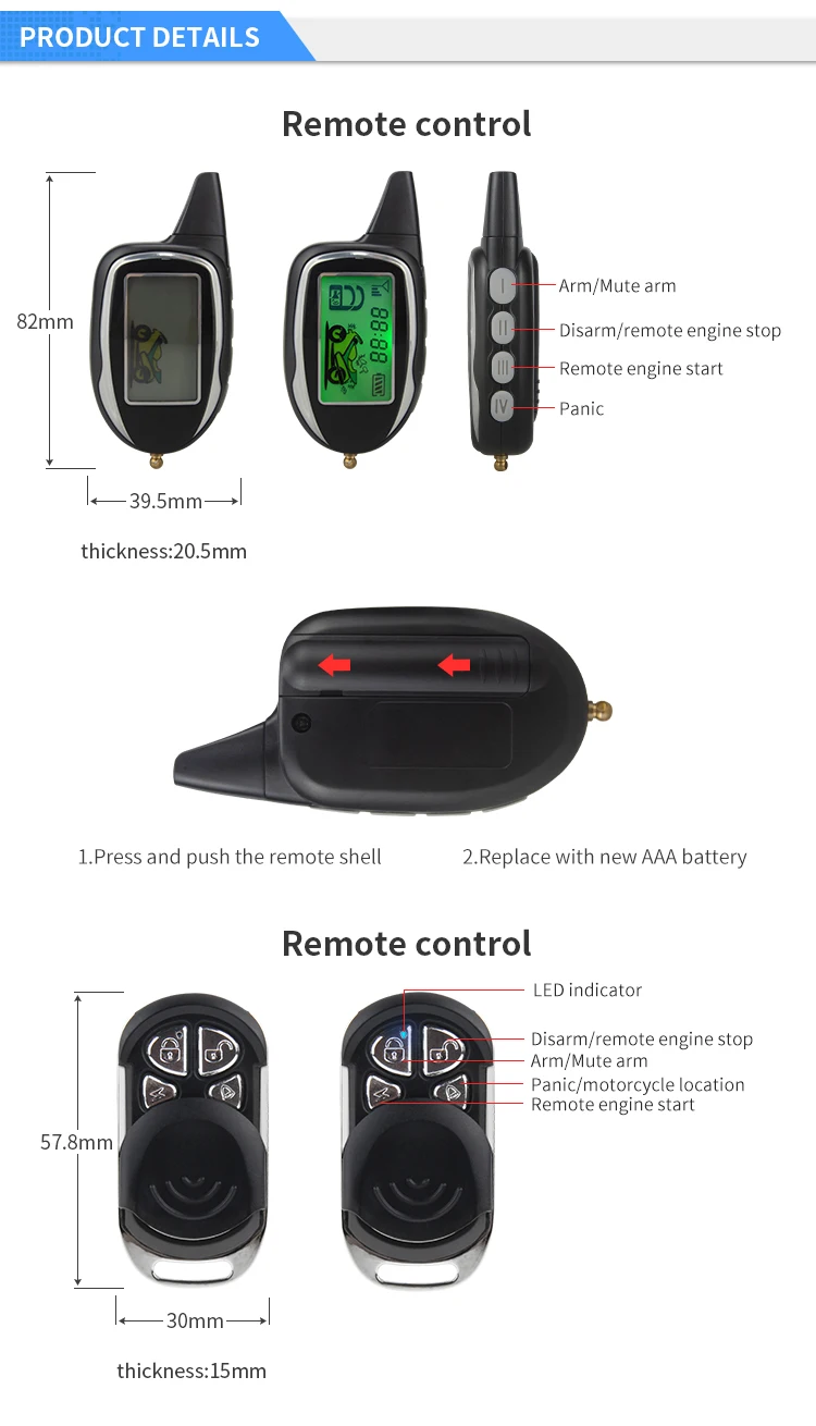 Качественный easyguard 2 way мотоциклетная сигнализация с дистанционным стартером двигателя датчик движения цветной ЖК-дис