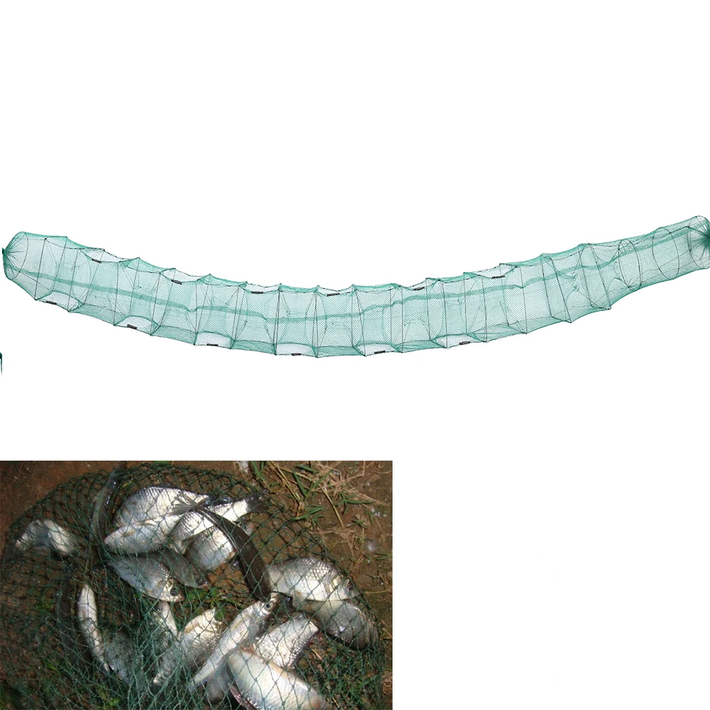 

1PC Nylon Fishing Net Crab Crayfish Lobster Catcher Live Trap Fish Net Foldable Portable Fishing Net Eel Prawn Lure Nets