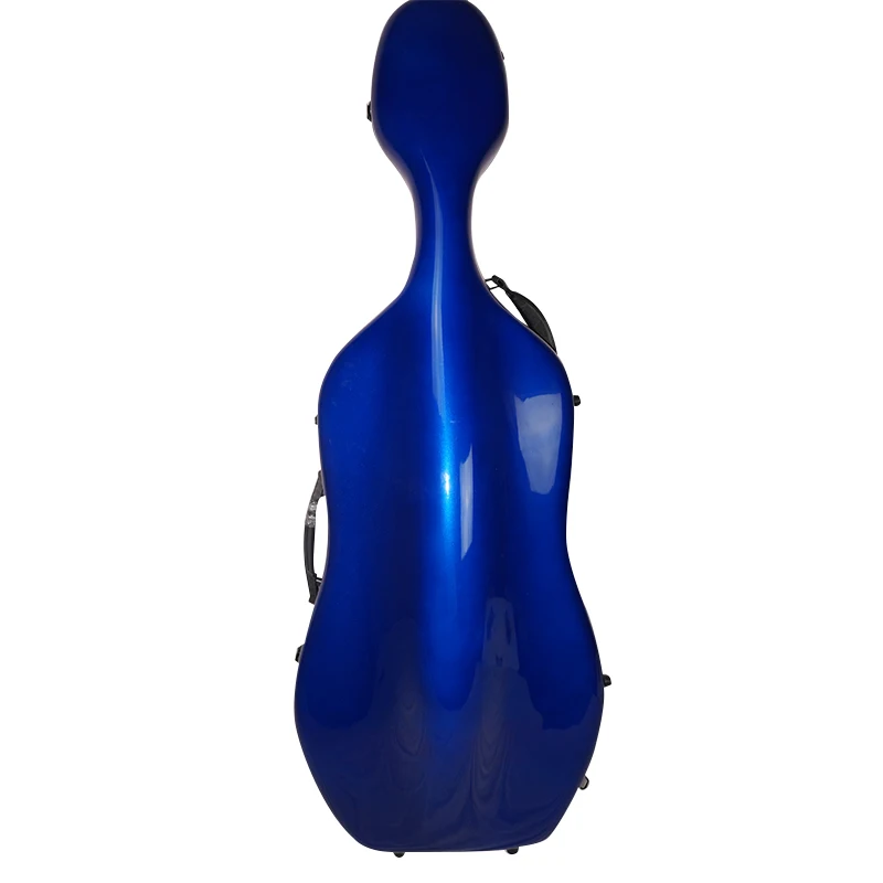 

4/4 blue cello case of glass fiber reinforced plastic cello case