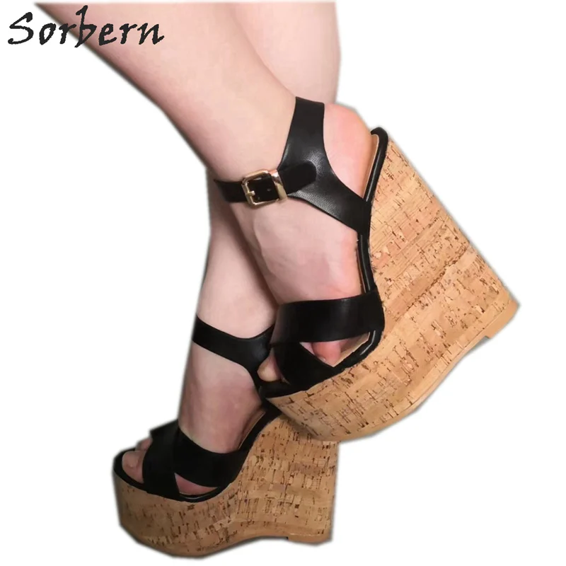 platform cork shoes