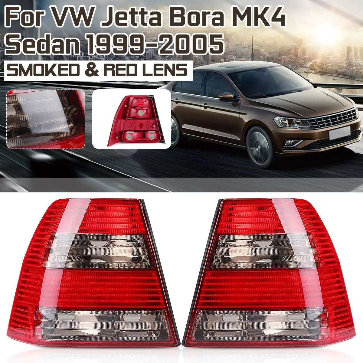 Хвост светильник для Volkswagen Vw Jetta Bora MK4 седан 1999 2000 2001 2002 2003-2005 хвост светильник заднего фонарь стоп-сигнала аксессуары