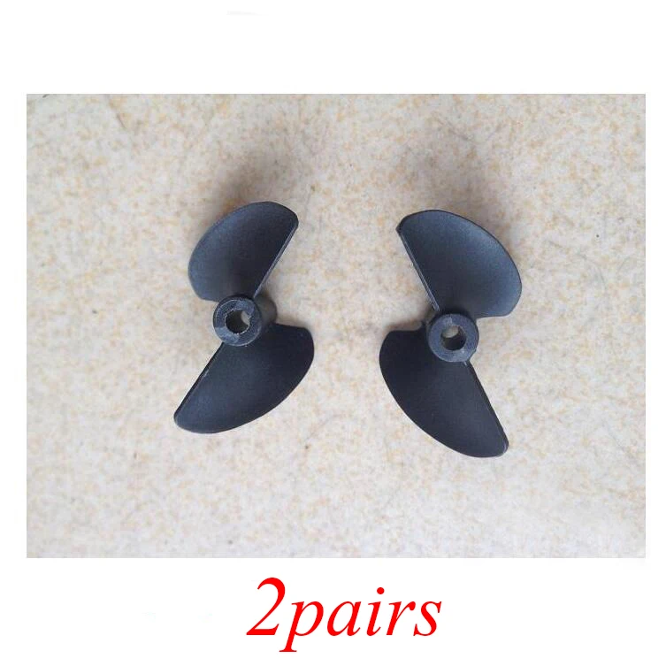 

2 Pairs RC Boat Propellers Screws 2-Blades Plastic Left/Right Black Propeller Spare Parts 3.17*30mm 3.17*32mm 4.8*40mm 4.8*42mm