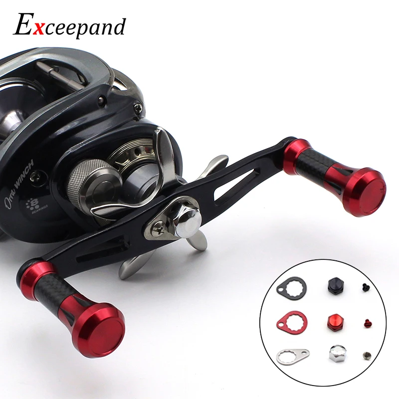 Shimano Daiwa Abu Garcia violet fibre de carbone Baitcaster fishing reel Handle