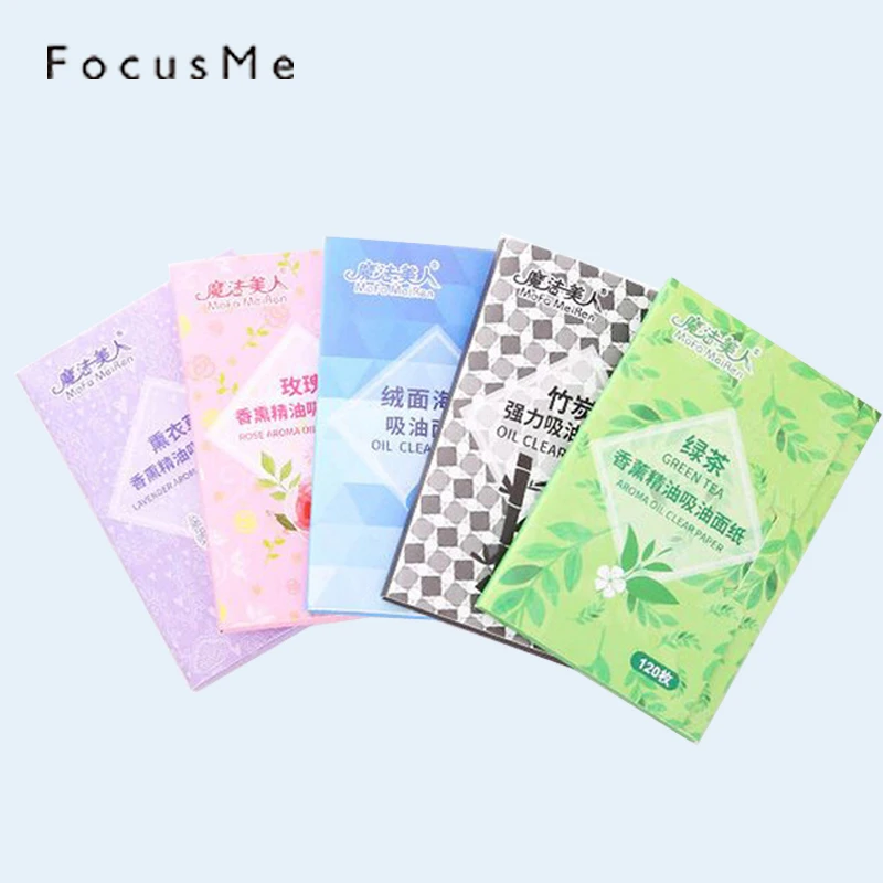 

FocusMe New 120pcs Oil Control Absorption Facial Tissue Absorbing Facial Grease Paper Makeup Oil Blotting Film Tool