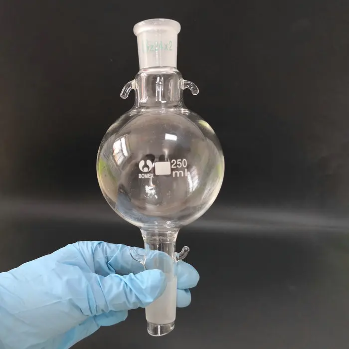 100ml to 2000ml Lab Glass Chromatography Solvent Reservoir Ball 24/29 Standard Joint, chromatography column storage ball 