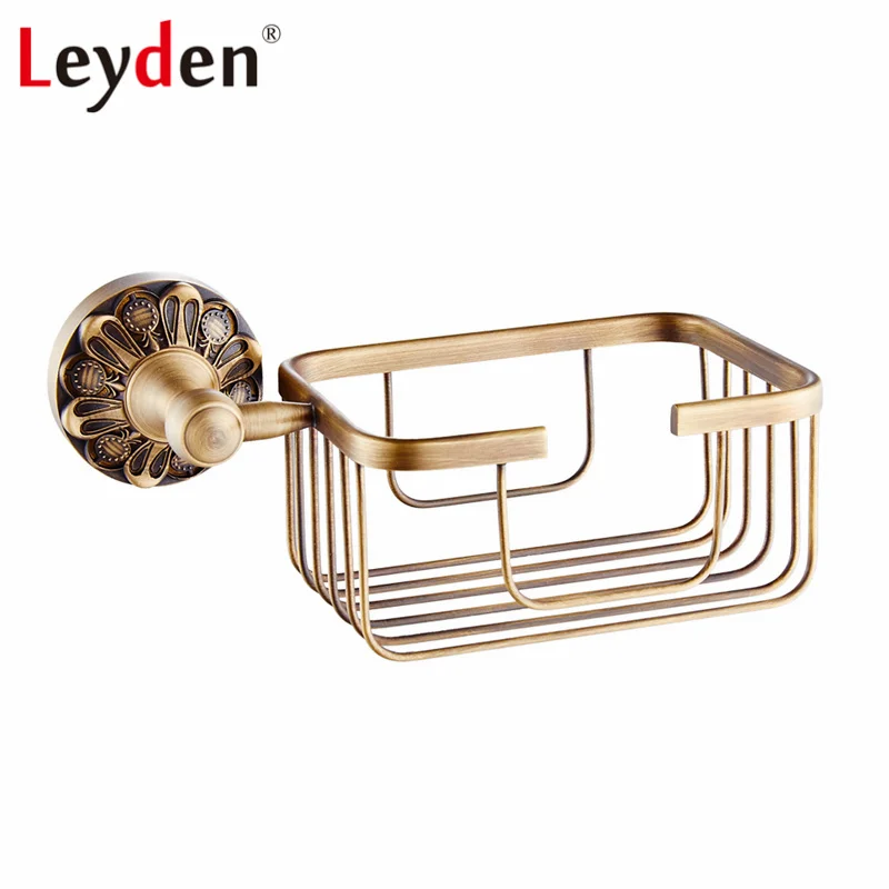 Antique Brass Лейден медный держатель для туалетной бумаги настенная корзина для туалетной бумаги античная латунь/ORB корзина для туалетной бумаги аксессуары для ванной комнаты - Цвет: Antique Brass
