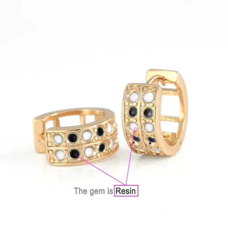 6Pairs Gold Plating Huggie Hoop Earrings Women Boucles D'oreilles Femme Oorbellen Oorringen Orecchini Aros Brinco Argola E1430B