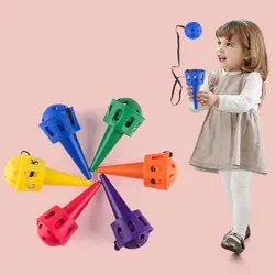 Забавный шарик и чашка игрушка набор для детей Открытый бросок и игра «Поймай мяч» игрушка Софтбол для начинающих детей моторика игрушка